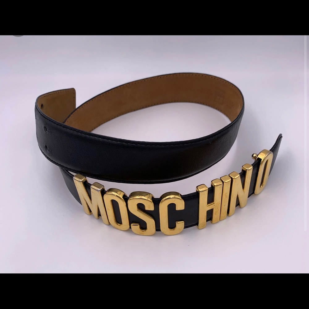 Moschino belt black and good sz 42